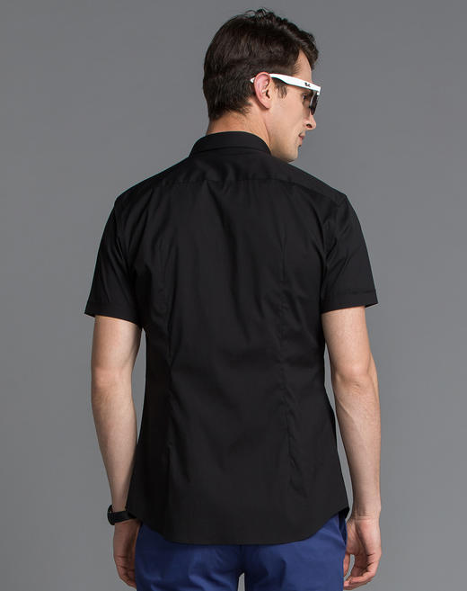 黑色短袖衬衫c5053200