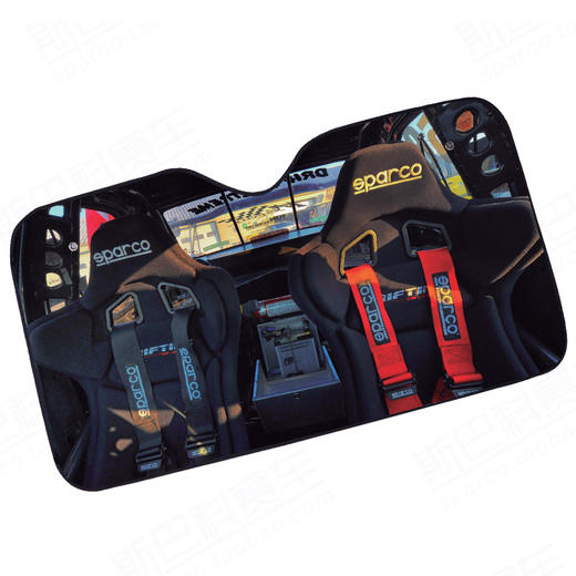 Sparco 创意赛车内饰样式 汽车前风挡防晒隔热膜 商品图3