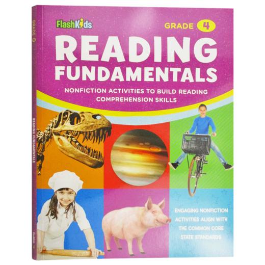 小学英语阅读理解基础四年级 英文原版 Reading Fundamentals Grade 4 进口原版小学生家庭教辅练习册 课外作业 英文版书籍 商品图0