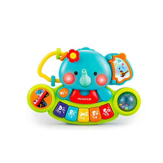 汇乐玩具小象手指琴儿童电子琴早教音乐益智宝宝婴儿启蒙小钢琴