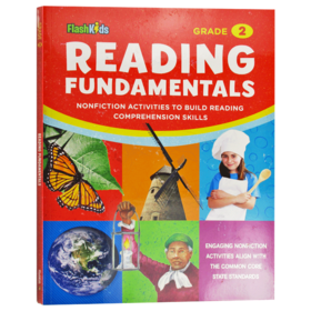小学英语阅读理解基础二年级 英文原版 Reading Fundamentals Grade 2 进口原版小学生家庭教辅练习册 课外作业 英文版书籍