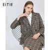 EITIE爱特爱秋季新款时尚复古英伦格子显瘦西装外套女中款6003715 商品缩略图0