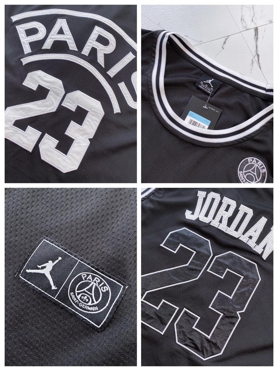 点此购买 aj×paris男女款黑色百搭球衣 莲150970