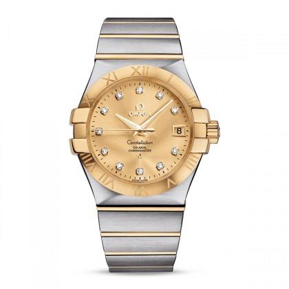 欧米茄(omega)星座系列 钻石镶嵌奢华复古机械男表