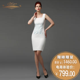 【断码】M/2XL码•YIQU丨“别样年华”背心裙（蓝白）P