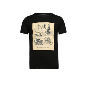 Marco Azzali 黑色圆领T恤 T3832200