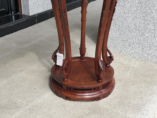 红桥红  家具严选  缅甸花梨（大果紫檀）  【104 五腿梅花式 香几】 商品图5