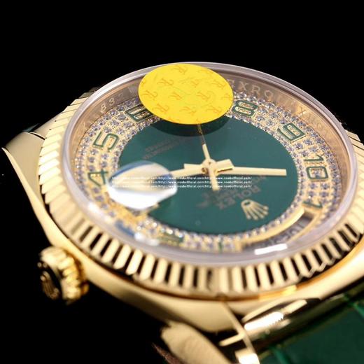TR厂闪闪发光的劳来了！[色](劳就要有金有钻)劳力士ROLEX星期日历型day-date 36mm系列118138皮带绿珐琅满天星少量到货！劳力士满天星在名表里面就像一颗闪闪发光的明星，气质魅力无可 商品图11