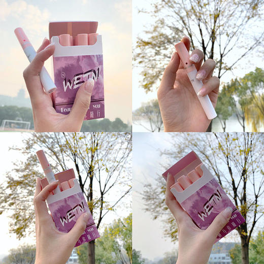 【一盒8支】网红同款烟管唇釉哑光雾面学生款口红不掉色防水唇彩 商品图1