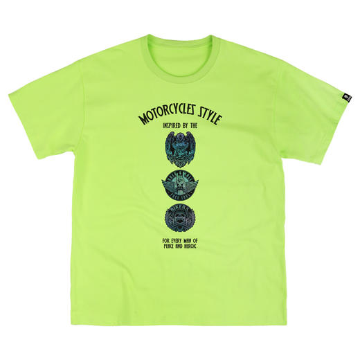 [59.9一件]自由基地宽松机车复古短袖T恤衫潮流摩托车骑行个性圆领motocycle体恤MT-1618 商品图5
