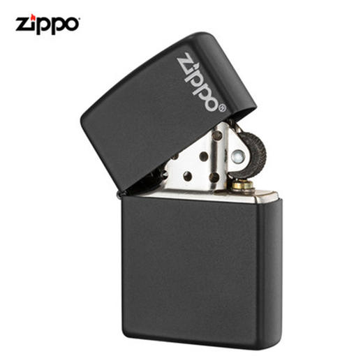 ZIPPO芝宝打火机 黑哑漆商标218ZL 商品图1
