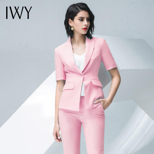 IWY/粉色西装长裤套装CP10230 商品图6