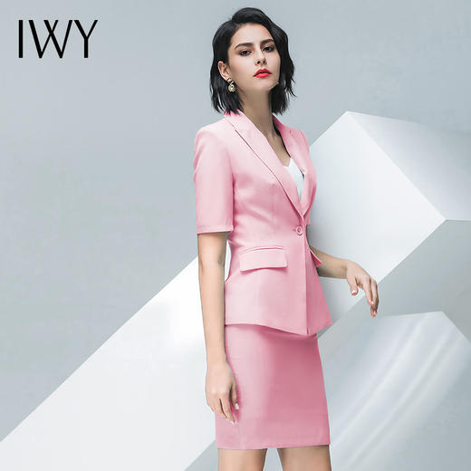 IWY/粉色西装半裙套装CP30 商品图3