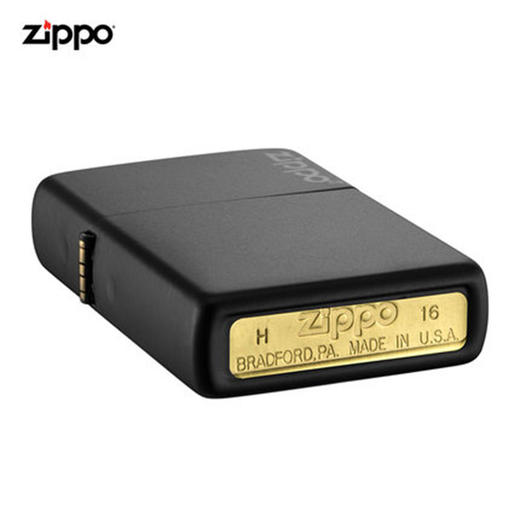 ZIPPO芝宝打火机 黑哑漆商标218ZL 商品图2