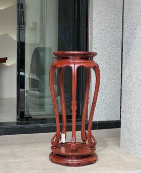 红桥红  家具严选  缅甸花梨（大果紫檀）  【104 五腿梅花式 香几】