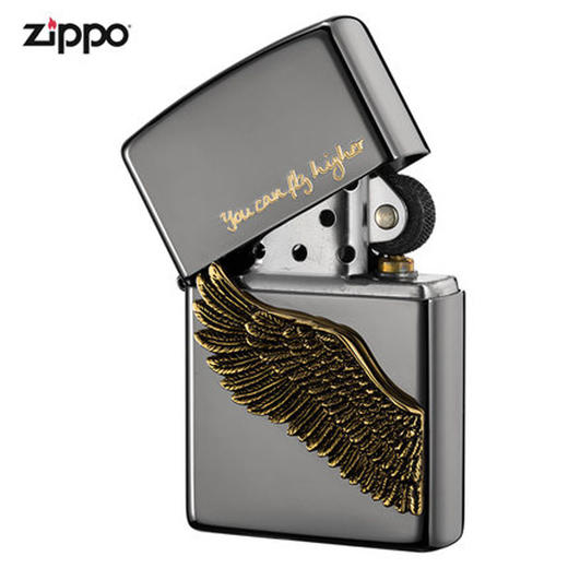 ZIPPO芝宝打火机 黑冰飞得更高ZBT-1-2a 商品图0