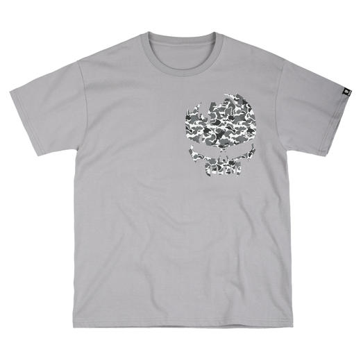 [59.9一件] 自由基地夏季宽松款圆领短袖T恤骷髅迷彩图案高街朋克风MT-1632 商品图2