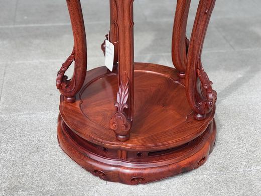 红桥红  家具严选  缅甸花梨（大果紫檀）  【104 五腿梅花式 香几】 商品图6