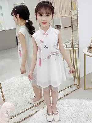 HGY-82071新品女童气质中国风 梅花旗袍连衣裙 商品图6