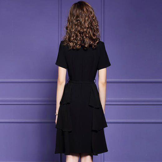 FMY-F20XL30487夏装新款法式显瘦收腰气质连衣裙 商品图3