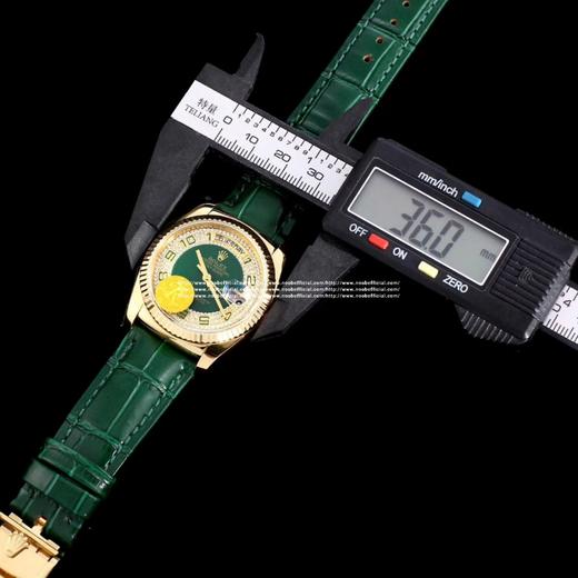 TR厂闪闪发光的劳来了！[色](劳就要有金有钻)劳力士ROLEX星期日历型day-date 36mm系列118138皮带绿珐琅满天星少量到货！劳力士满天星在名表里面就像一颗闪闪发光的明星，气质魅力无可 商品图12