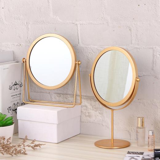【化妆镜】ins北欧风卧室宿舍可旋转公主镜桌面台式梳妆镜梳妆台镜子化妆镜 商品图0