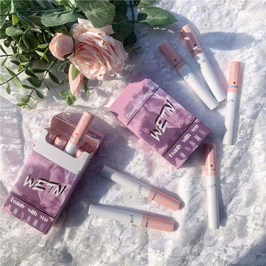 【一盒8支】网红同款烟管唇釉哑光雾面学生款口红不掉色防水唇彩 商品图0