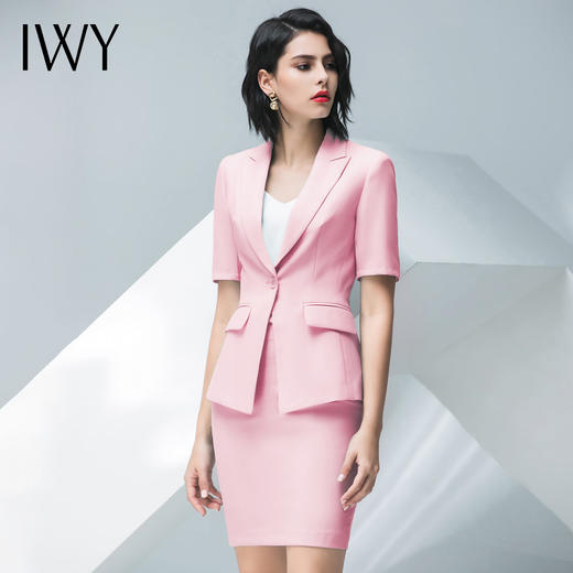 IWY/粉色西装半裙套装CP30 商品图1