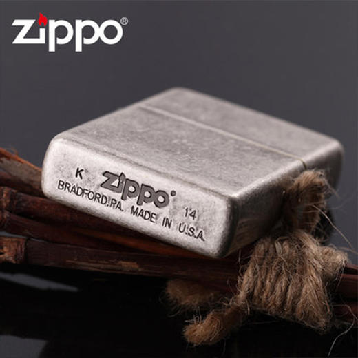 ZIPPO芝宝打火机 仿古银121FB 商品图2