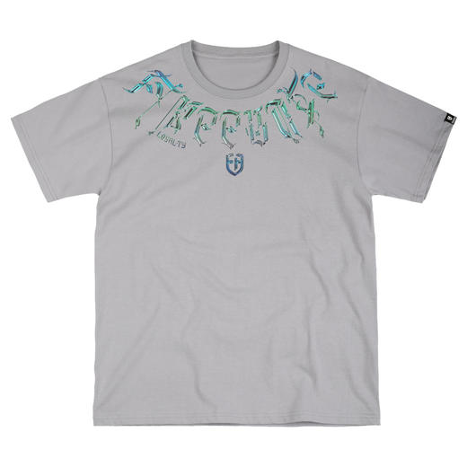 [59.9一件]自由基地潮流T恤个性短袖宽松款体恤男女BF圆领打底衫立体印花MT-1619 商品图3