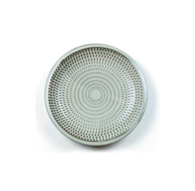 太田哲三窑 | 飞刨纹碟 | 白