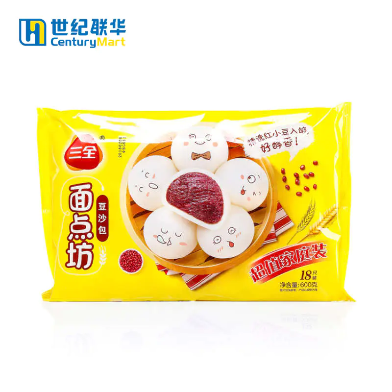 三全麦香早点豆沙包 袋每袋600g Sjlh 限临海城区伟星小区