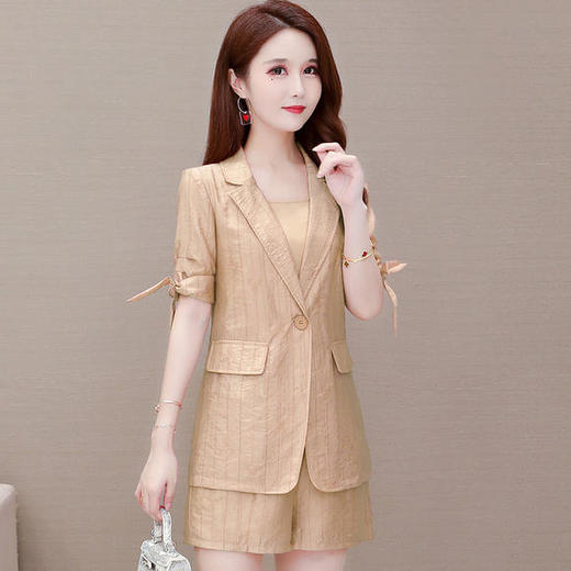 YWE-HSY-X2A016A夏新款修身气质天丝三件套 商品图2