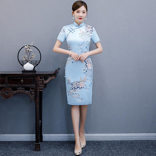 MQ-QP1480夏季中国风复古旗袍TZF 商品图1