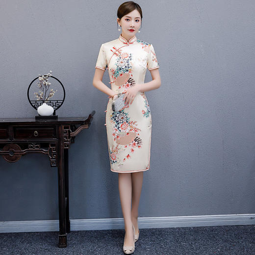 MQ-QP1480夏季中国风复古旗袍TZF 商品图0