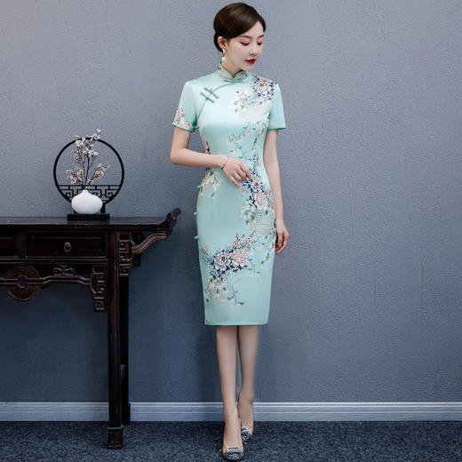 MQ-QP1480夏季中国风复古旗袍TZF 商品图2