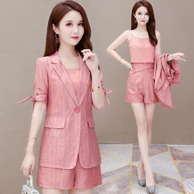 YWE-HSY-X2A016A夏新款修身气质天丝三件套