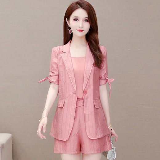 YWE-HSY-X2A016A夏新款修身气质天丝三件套 商品图3