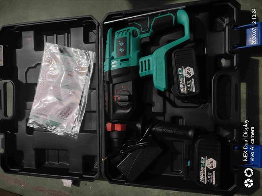 【货号05421】大艺款工业级锂电电锤，两电一充。【1500】10C电池。 商品图1