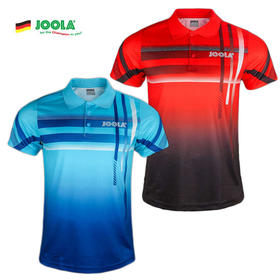 优拉JOOLA康桥风情0202乒乓球服男女乒乓球短袖翻领T恤比赛服