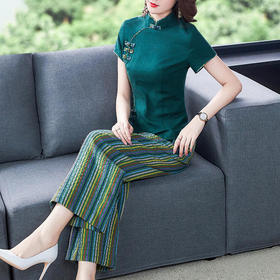 AHM-spgpz2159民族风复古棉麻汉服套装