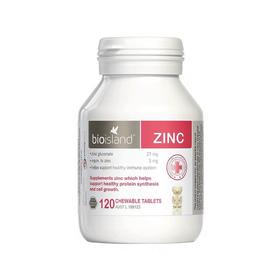 澳洲Bio island 婴幼宝宝补锌小熊咀嚼片 改善食欲120粒-会员6折