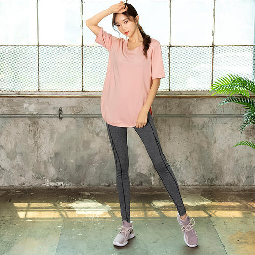 XX-9339瑜伽服女三件套  跑步健身休闲专业大码训练服 商品图1