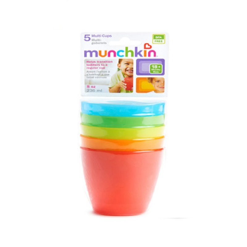 满趣健 munchkin麦肯齐 彩色水杯5个装 18+ 236MLJPY带授权招加盟代理
