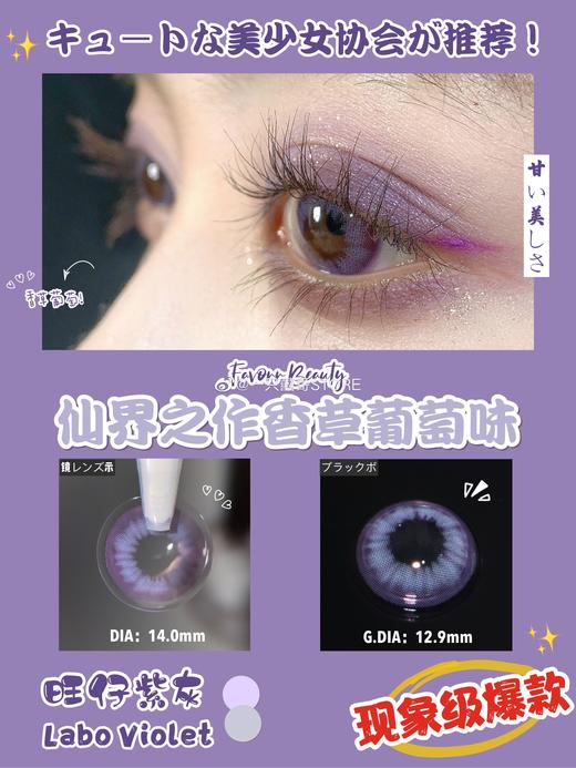 Favorr Beauty旺仔紫灰 14.0mm 韩产进口硅水凝胶 年抛 FavorrBeauty 商品图1