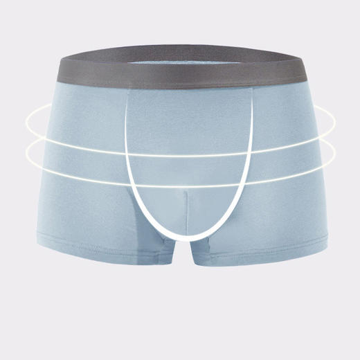 良品汇馆 | 男士精梳棉内裤撞色款 50S高织精梳棉（三色一组） 商品图3