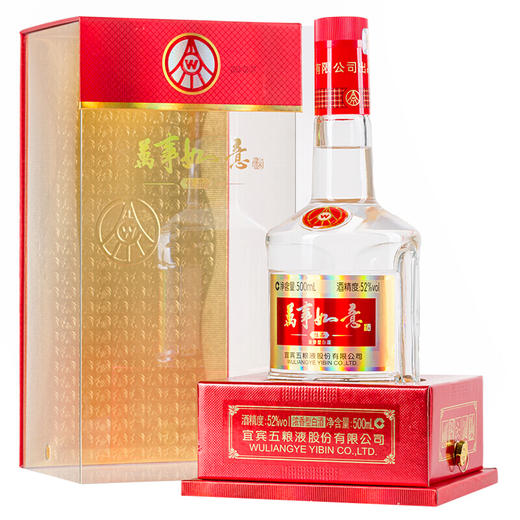 【推荐】五粮液股份 万事如意佳品 浓香型白酒礼盒装 整箱装 52度500ml*6 整箱装 商品图1