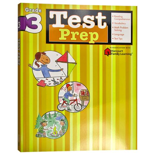 Flash Kids 预测卷三年级 英文原版 Test Prep Grade 3 英语测试练习 Harcourt Family Learning 小学英语教材教辅练习册 英文版 商品图0