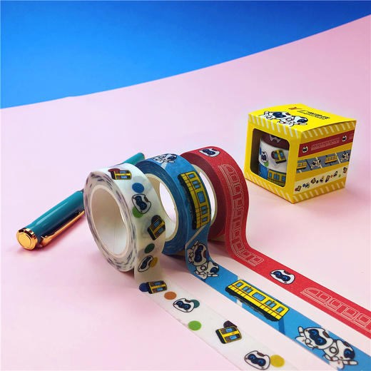 广州地铁缤纷列车和纸胶带套装(3卷/套） 商品图0