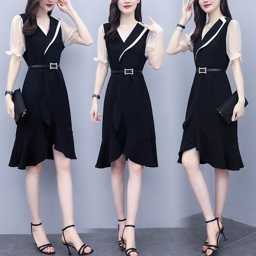 YRH-法式新款收腰显瘦鱼尾裙名媛气质裙子 商品图1